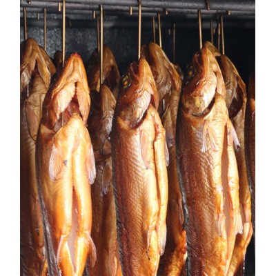 SMOKED FISH PROCESSING CHAMBER (HEATING-COOLING) (1 TROLLEYS)
