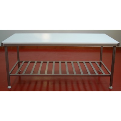 WORKBENCH FOR EMACIATION OF CARCASSES WITH 2m GRATE