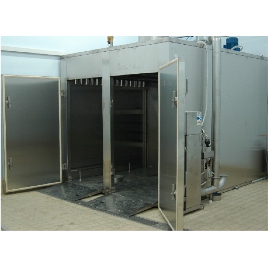 STEAM HEATED CHAMBER FOR THE TREATMENT OF MEAT (6 TROLLEYS)