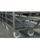 PRODUCT TRANSPORT AND HANDLING TROLLEY IN A HORIZONTAL POSITION
